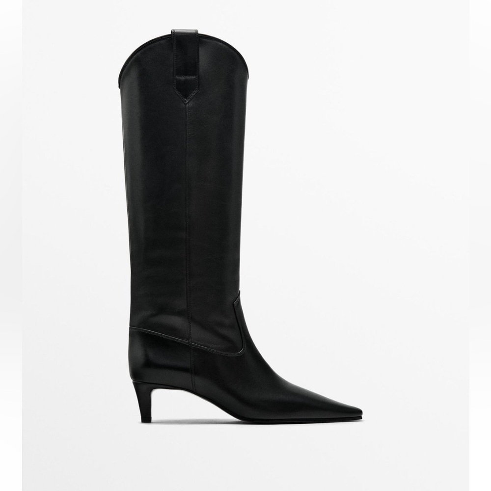 Massimo Dutti High-Heel Cowboy Boots